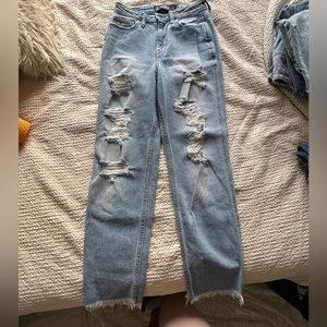 Hollister ultra high rise mom jeans